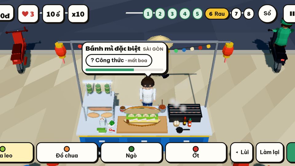 Giao diện chơi trên điện thoại màn ngang